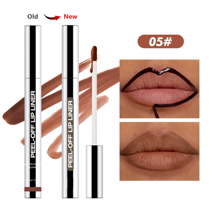 Lip Liner Peel-Off Lip Liner Stain - All Day & Night Lip Liner with Hyaluronic Acid & Vitamin E - Long Lasting Formula - 0.12 fl oz / 3.5 ml