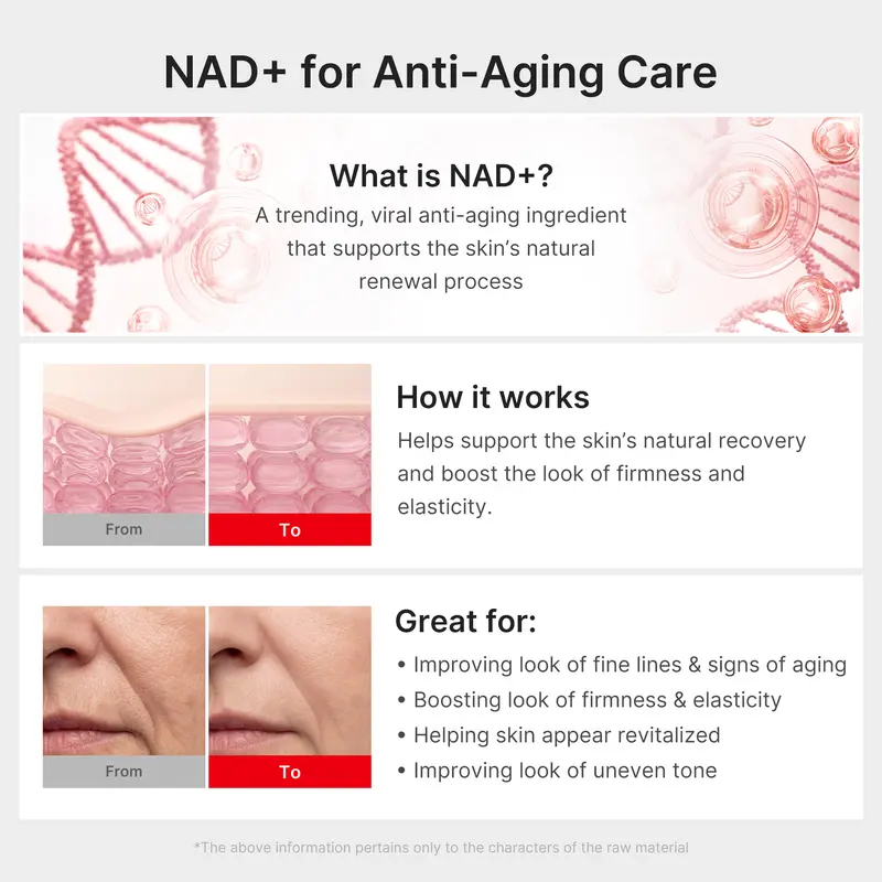 NAD+ EGF Firming Serum | NAD+, EGF, Collagen Extract, Anti-aging, Plumping, Radiance Boosting Serum | Cares for Look of Fine Lines, Skin Elasticity & Firmness