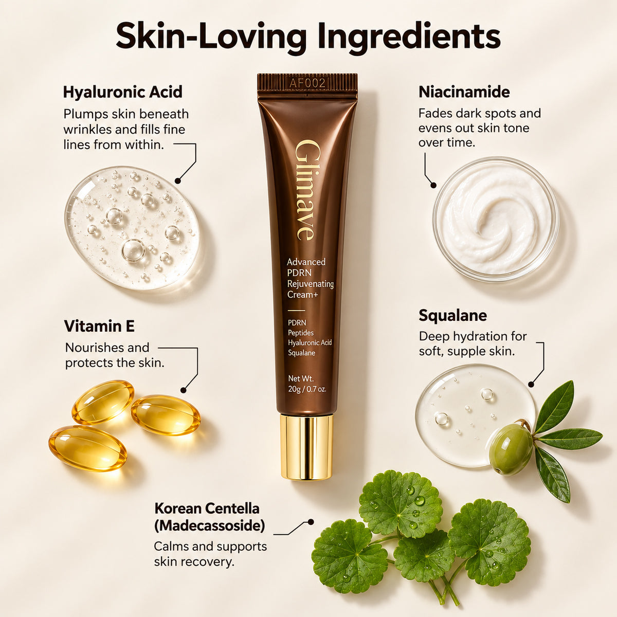 PDRN Rejuvenating Cream+ – The Age-Reversing Korean Cream for Mature Skin