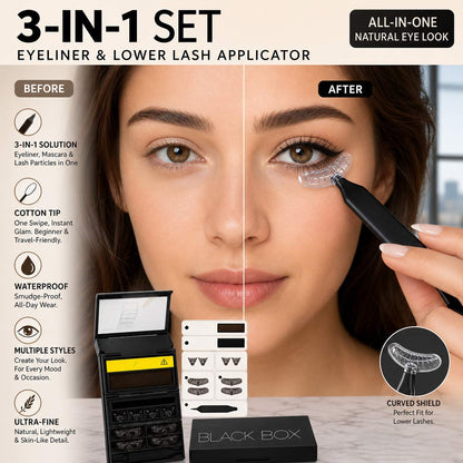 3-in-1 Lower Lash, Eyeliner & Beauty Mark Stamp Kit