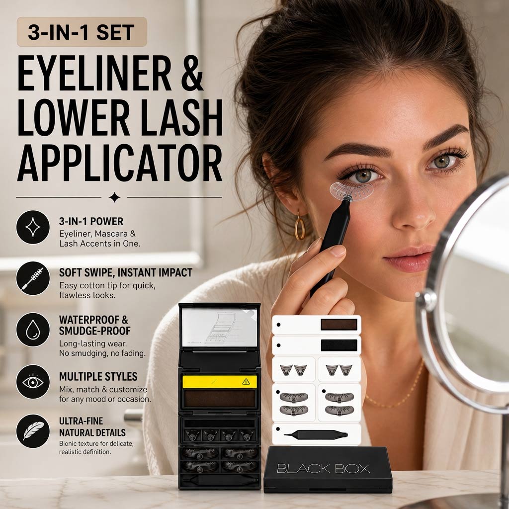 3-in-1 Lower Lash, Eyeliner & Beauty Mark Stamp Kit