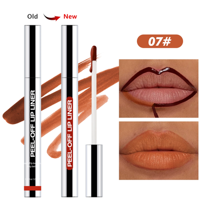 Lip Liner Peel-Off Lip Liner Stain - All Day & Night Lip Liner with Hyaluronic Acid & Vitamin E - Long Lasting Formula - 0.12 fl oz / 3.5 ml