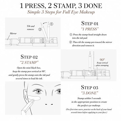 3-in-1 Lower Lash, Eyeliner & Beauty Mark Stamp Kit
