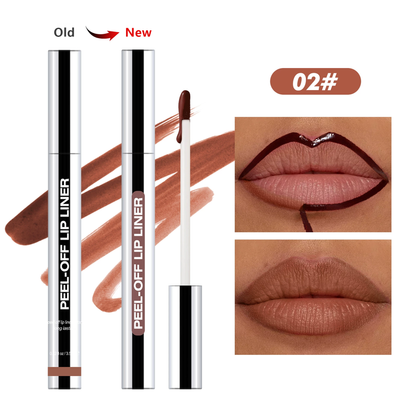 Lip Liner Peel-Off Lip Liner Stain - All Day & Night Lip Liner with Hyaluronic Acid & Vitamin E - Long Lasting Formula - 0.12 fl oz / 3.5 ml