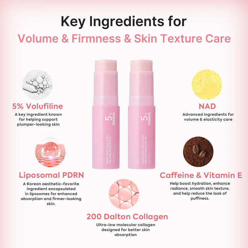 🔥LAST DAY 70% OFF Glimave™ Pink Collagen Volume Balm Stick with 5% Volufiline 💖