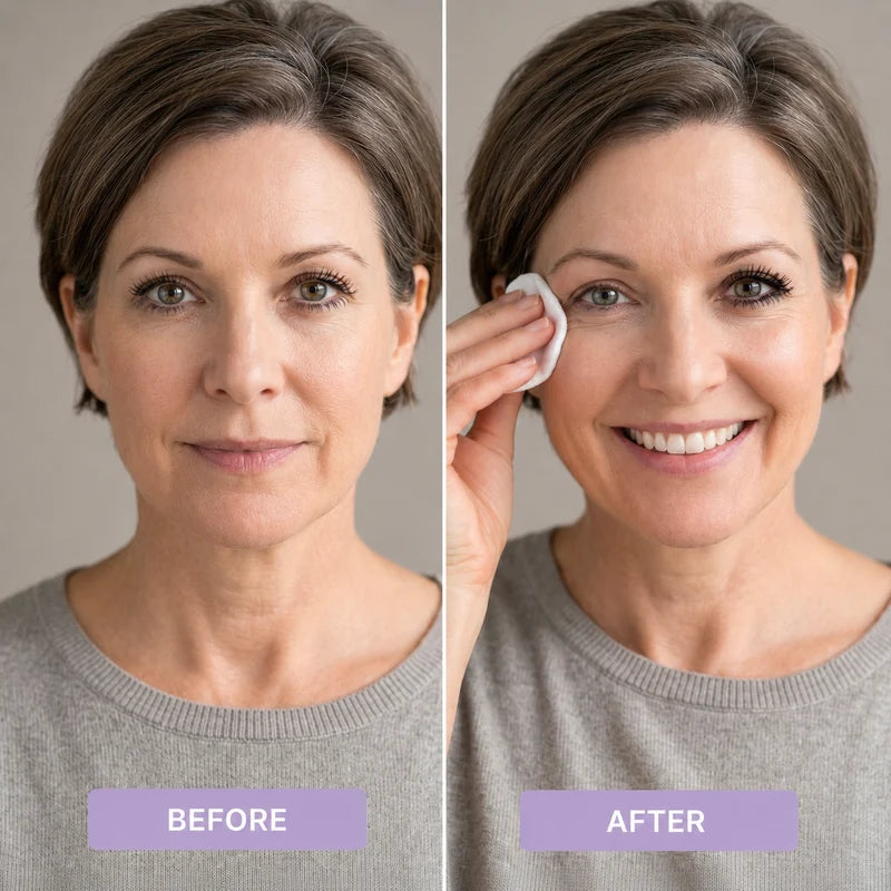 Glimave Mascara 24 Hour Hold Before and After