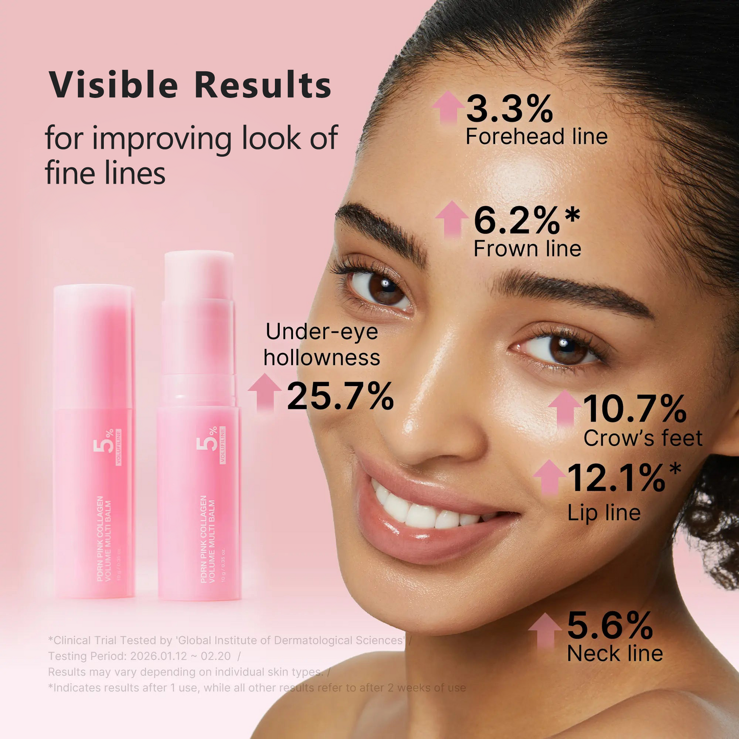 🔥LAST DAY 70% OFF Glimave™ Pink Collagen Volume Balm Stick with 5% Volufiline 💖