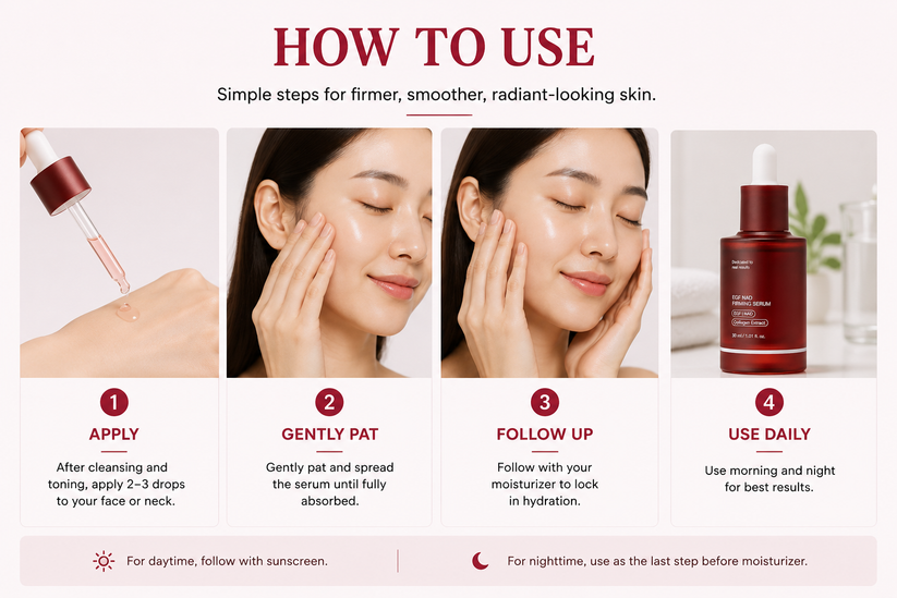 How to use Revrao NAD+ EGF Firming Serum