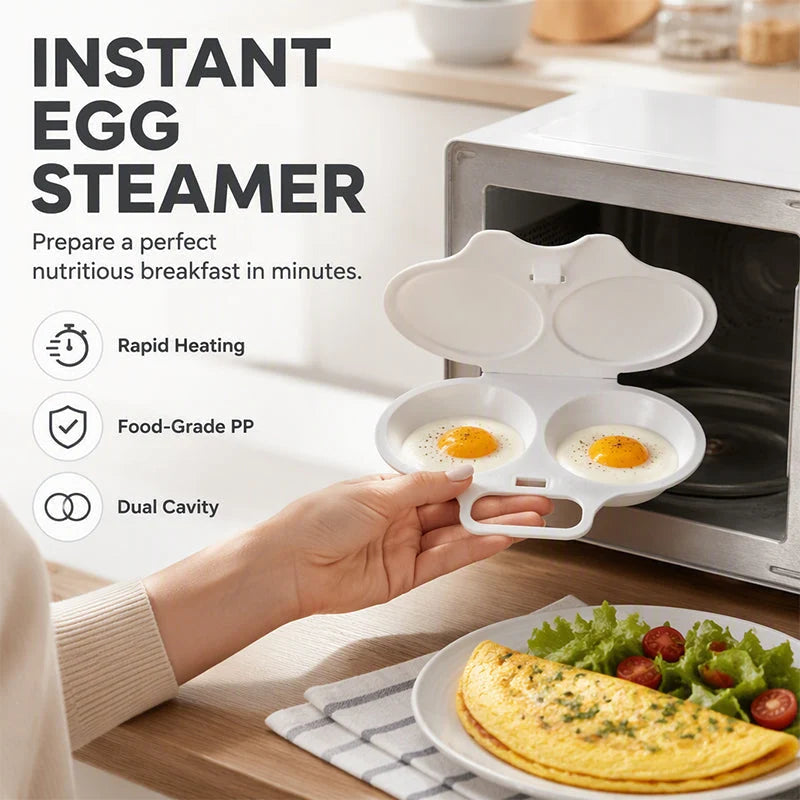Glimave Microwave Egg Steamer - Perfect Eggs in 2 Mins