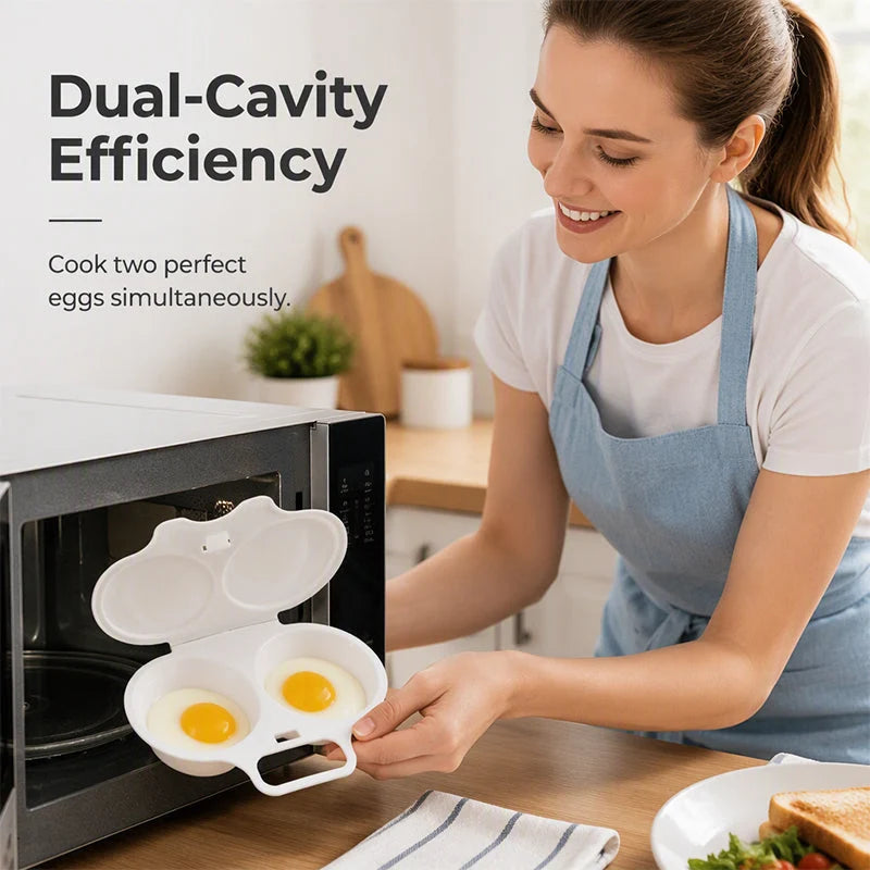 Glimave Microwave Egg Steamer - Perfect Eggs in 2 Mins