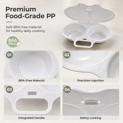 Glimave Microwave Egg Steamer - Perfect Eggs in 2 Mins